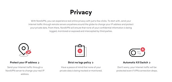 Nord VPN Privacy